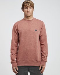 0 All Day - Crew Jumper for Men Vermelho Q1FL01BIF9 Billabong