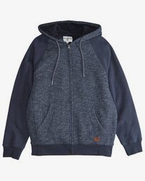 1 Balance - Pull zippé Sherpa pour Homme Bleu Q1FL17BIF9 Billabong