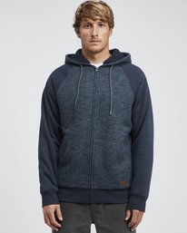 0 Balance - Pull zippé Sherpa pour Homme Bleu Q1FL17BIF9 Billabong