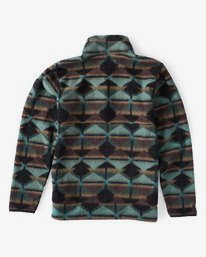 4 Boundary Mock - Pull à 1/2 fermeture éclair pour Homme Vert Q1FL24BIF9 Billabong