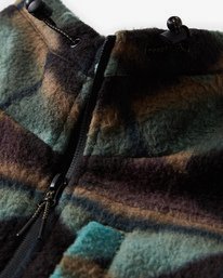 5 Boundary Mock - Pull à 1/2 fermeture éclair pour Homme Vert Q1FL24BIF9 Billabong