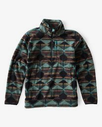 2 Boundary Mock - Pull à 1/2 fermeture éclair pour Homme Vert Q1FL24BIF9 Billabong