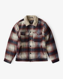 1 Barlow - Sherpa Jacket for Men Blue Q1JK16BIF9 Billabong