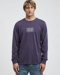 0 Heritage - Langärmeliges T-Shirt für Männer Violett Q1LS02BIF9 Billabong