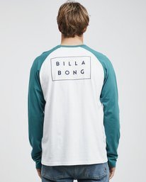1 Die Cut - Camiseta de Manga Larga para Hombre Verde Q1LS05BIF9 Billabong