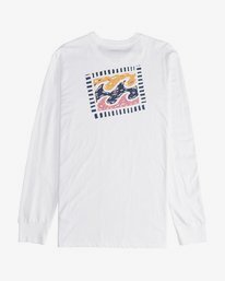 2 Iconic - Langärmeliges T-Shirt für Männer Weiss Q1LS08BIF9 Billabong