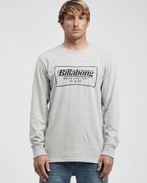 0 Trade Mark - T-Shirt à manches longues pour Homme Gris Q1LS13BIF9 Billabong