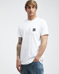 1 Stacked - T-Shirt f&uuml;r M&auml;nner Weiss Q1SS05BIF9 Billabong