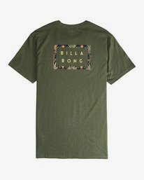 3 Die Cut Theme - Camiseta de Manga Corta para Hombre Verde Q1SS41BIF9 Billabong