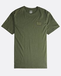 6 Die Cut Theme - Camiseta de Manga Corta para Hombre Verde Q1SS41BIF9 Billabong