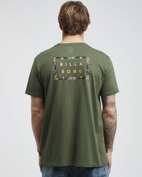 1 Die Cut Theme - Camiseta de Manga Corta para Hombre Verde Q1SS41BIF9 Billabong