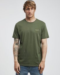 0 Die Cut Theme - Camiseta de Manga Corta para Hombre Verde Q1SS41BIF9 Billabong