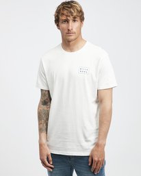 2 Die Cut Theme - Camiseta de Manga Corta para Hombre Blanco Q1SS41BIF9 Billabong