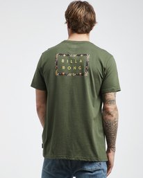 3 Die Cut Theme - Camiseta de Manga Corta para Hombre Verde Q1SS41BIF9 Billabong