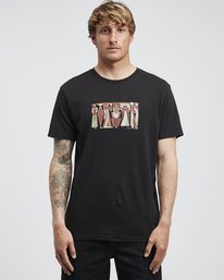 0 Line Up - Camiseta de Manga Corta para Hombre Negro Q1SS53BIF9 Billabong