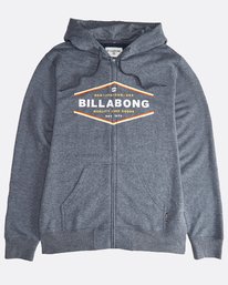 6 Vista - Sudadera con Capucha y Cremallera para Hombre Azul Q1ZH01BIF9 Billabong