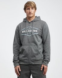 3 Vista - Kapuzenjacke f&uuml;r M&auml;nner Schwarz Q1ZH01BIF9 Billabong