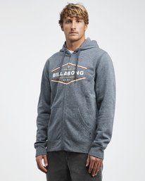 2 Vista - Sudadera con Capucha y Cremallera para Hombre Azul Q1ZH01BIF9 Billabong