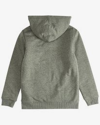 1 All Day - Pull zippé à capuche Sherpa pour Garçon Vert Q2FL09BIF9 Billabong