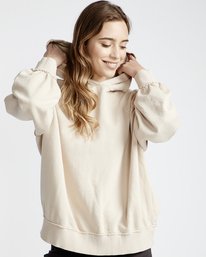 1 Organic - Hood Fleece für Frauen Weiss Q3HO09BIF9 Billabong