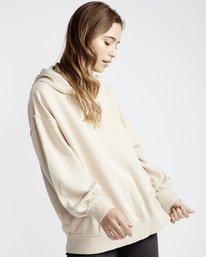 2 Organic - Hood Fleece für Frauen Weiss Q3HO09BIF9 Billabong
