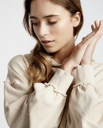 6 Organic - Hood Fleece für Frauen Weiss Q3HO09BIF9 Billabong