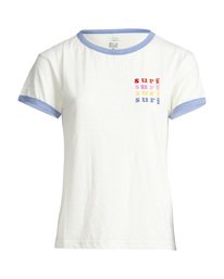 5 Ringer - T-Shirt f&uuml;r Frauen Blau Q3SS08BIF9 Billabong