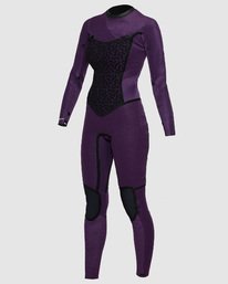 4 4/3mm Furnace Synergy GBS - Back Zip Fullsuit Neoprenanzug für Frauen Schwarz Q44G04BIF9 Billabong