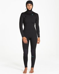 1 5/4mm Furnace Synergy Hd GBS - Chest Zip Hood Fullsuit Neoprenanzug für Frauen  Q45G04BIF9 Billabong