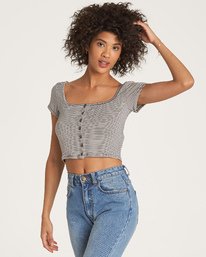 2 Right Now - Crop top à manches courtes pour Femme  R3KT13BIMU Billabong