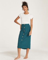 1 Swaying Leaves - Falda a Media Pierna para Mujer  R3SK10BIMU Billabong