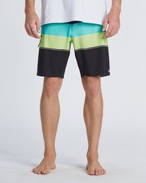 7 Momentum Airlite 19" - Boardshort à rayures Performance pour Homme Noir S1BS19BIP0 Billabong