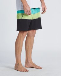9 Momentum Airlite 19" - Boardshort à rayures Performance pour Homme Noir S1BS19BIP0 Billabong