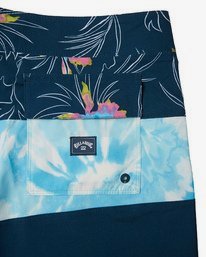 6 Tribong Pro 19" - Printed Board Shorts for Men Blue S1BS26BIP0 Billabong