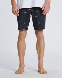 2 Sundays Mini Pro 19" - Printed Board Shorts for Men Black S1BS34BIP0 Billabong