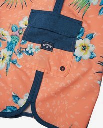 6 73 Line Up Pro 19" - Printed Board Shorts for Men Red S1BS35BIP0 Billabong