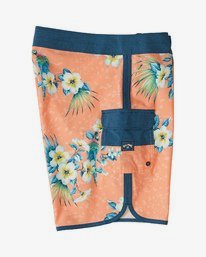 3 73 Line Up Pro 19" - Printed Board Shorts for Men Red S1BS35BIP0 Billabong
