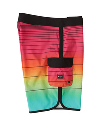 3 73 Stripe Pro 20" - Striped Board Shorts for Men Pink S1BS36BIP0 Billabong