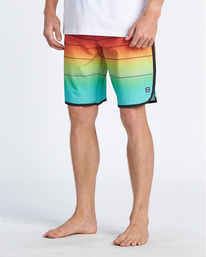 9 73 Stripe Pro 20" - Boardshorts com riscas para Homem Pink S1BS36BIP0 Billabong