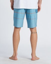3 All Day Pro 18" - Striped Board Shorts for Men Blue S1BS46BIP0 Billabong