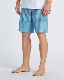 4 All Day Pro 18" - Striped Board Shorts for Men Blue S1BS46BIP0 Billabong