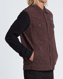 3 Master Of Puppets - Corduroy Jacket for Men Roxo S1JK36BIP0 Billabong