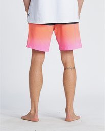 7 Fifty50 Laybacks 17" - Elastic Waist Board Shorts for Men Pink S1LB06BIP0 Billabong