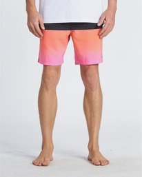 6 Fifty50 Laybacks 17" - Elastic Waist Board Shorts for Men Pink S1LB06BIP0 Billabong