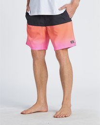 8 Fifty50 Laybacks 17" - Elastic Waist Board Shorts for Men Pink S1LB06BIP0 Billabong