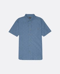 5 All Day Jacquard - Kurz&auml;rmeliges Hemd f&uuml;r Herren Grau S1SH03BIP0 Billabong