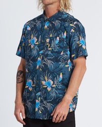 2 Sundays Floral - Short Sleeve Shirt for Men Blue S1SH05BIP0 Billabong
