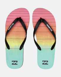 0 Tides Print - Flip-Flops for Boys Pink S2FF01BIP0 Billabong