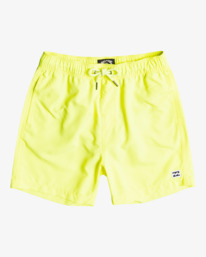 0 All Day Laybacks 14" - Board Shorts for Boys 8 - 14 Yellow S2LB08BIP0 Billabong