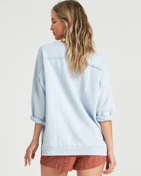 1 Eco Fleece - Sweatshirt für Damen Blau S3CR03BIP0 Billabong